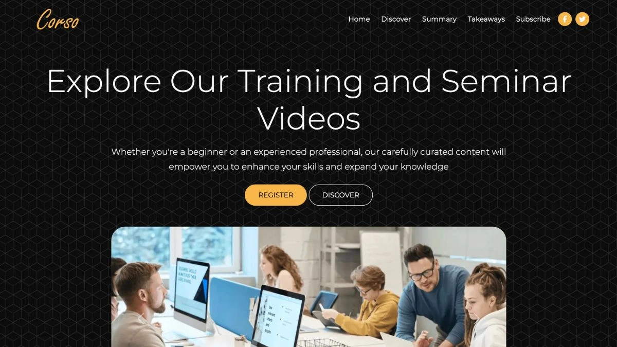 Corso Training website